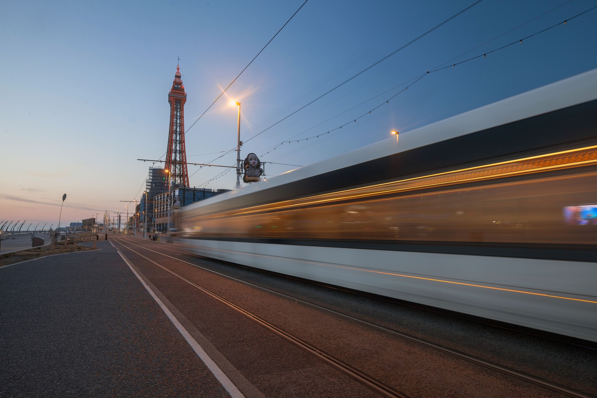 Blackpool Tower and Tram.